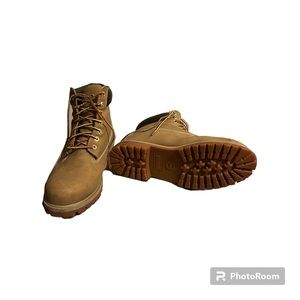 Rugged Outback Waterproof/Skid-Resistant Work-Boot Faux Leather Size 14 Men’s